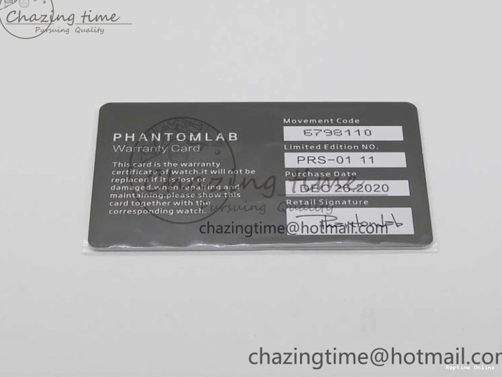 0112 Submariner Phantomlab Transparent KZF Best Edition Black Dial on White Rubber Strap VR StreetReady 2567